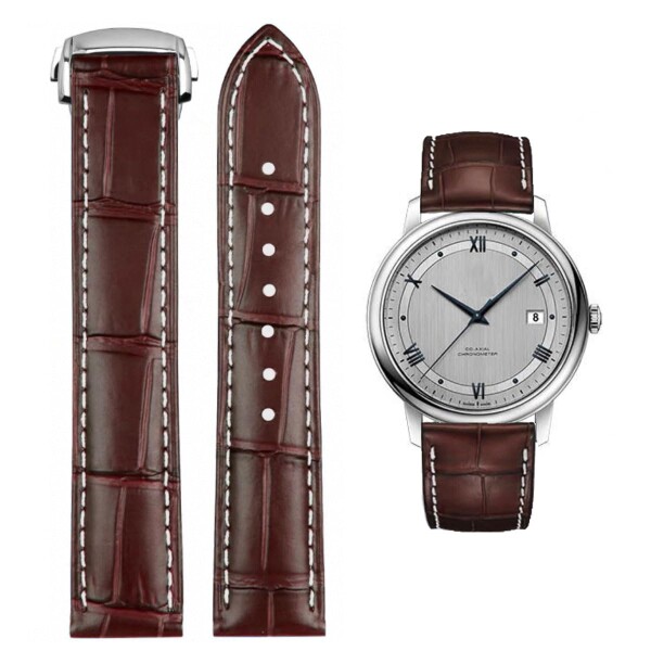 オメガOMEGA純正 クロコダイル レザーベルト 18-14 金色 尾錠 付き