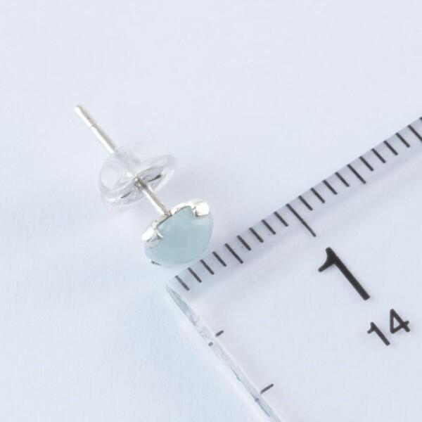 糸魚川天然翡翠 入コン沢 5mm シルバーピアス 日本国石 縄文のパワーストーン APS0139 糸魚川天然翡翠 入コン沢 5mm シルバーピアス 日本国石 縄文の