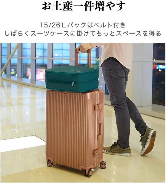 Bee Nesting旅行用圧縮袋 衣類圧縮バッグ 圧縮袋 旅行 便利グッズ圧縮ポーチ 両面収納トラベルポーチ 防水 大容量 旅行 出張(6個セット）