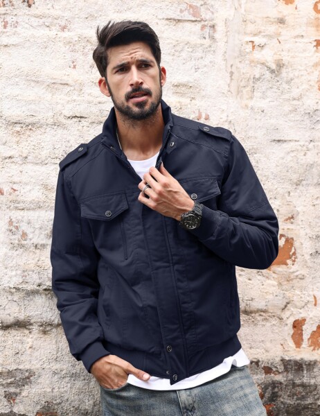 [TACVASEN] アーミージャケット ストリート 作業ジャケット マルチポケット カーゴ オーバー 裏ボア 保温性 作業着 ユニフォーム ネイビ TACVASEN) アーミージャケット ストリート 作業ジャケット マルチ