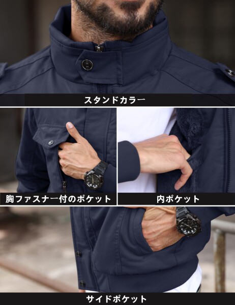 TACVASEN) アーミージャケット ストリート 作業ジャケット マルチ