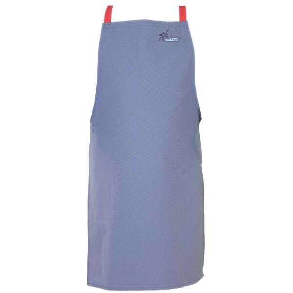 (ARC KNIGHT) Weldas(R) 独自の 高耐久難燃性コットンよだれかけエプロン、セルフバランス ストラップ システム、長さ 107 cm、38-4342、グレー。