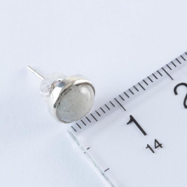 糸魚川天然翡翠 8mm シルバーピアス 日本国石 縄文のパワーストーン