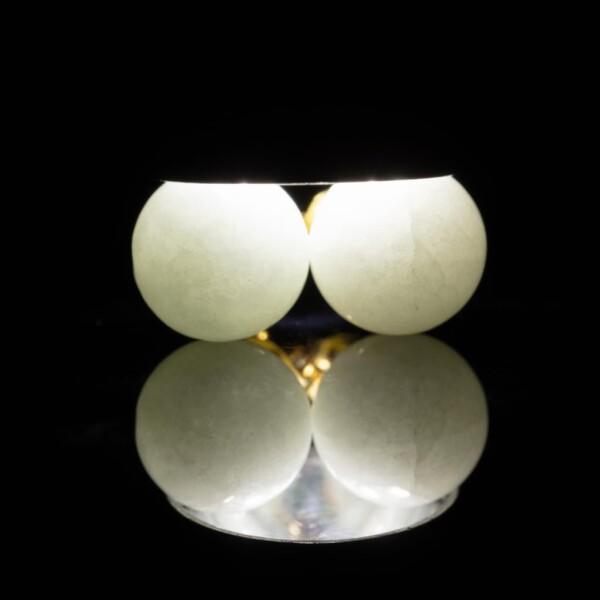 糸魚川天然翡翠 8mm玉 ピアス 日本国石 縄文のパワーストーン APS0148 糸魚川天然翡翠 8mm玉 ピアス 日本国石 縄文のパワーストーン APS0148