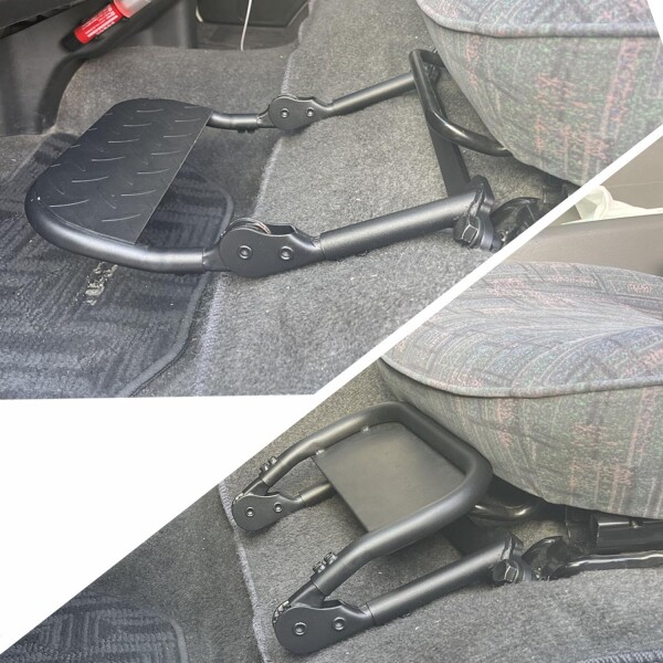 ハイエース レジアスエース ２００系 S-GL１型~７型対応 助手席 折畳める フットレスト 足置台 高さ角度調整可 取り付け簡単 カバー付き 11,609円