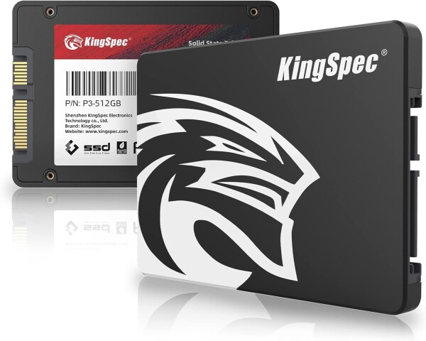 KingSpec SSD 512GB SATAIII 6Gb/s 2.5インチ内蔵SSD 最大読込：570MB/s (R：570MB/s、W：540MB/s) 3D NAND SATA SSD メーカー保証3年