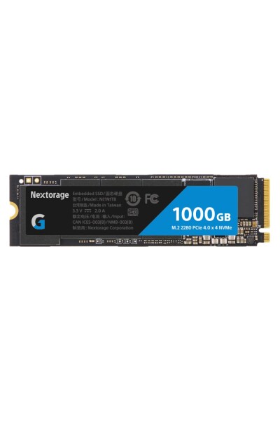Nextorage Gシリーズ 1TB 内蔵SSD M.2 2280 DRAM搭載 最大転送速度7300MB/s PCIe Gen 4.0 x 4 NVMe 1.4 NE1N1TB/GHNEL 1000GB ネクストレージ 拡張SSD 高耐久性 長寿命 NVMe