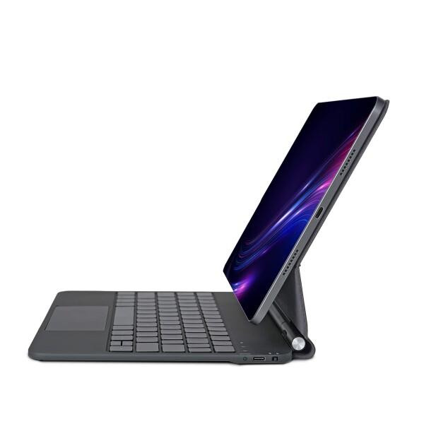 英語配列 iPad 第10世代 2022用マジックキーボード、フローティングマグネットキーボードケース、マルチタッチトラックパッド内蔵、iPad 10.9インチ第10世代対応、バックライト付き (ブラ