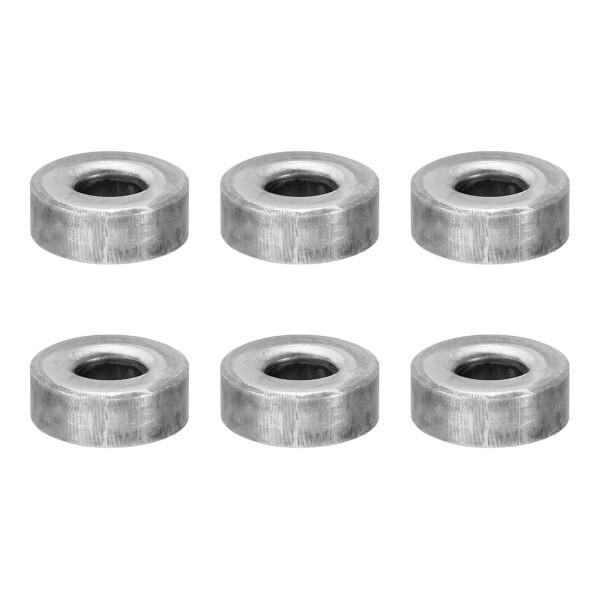 PATIKIL M10スチールスペーサー 6個のメタルスペーサー スチール10.3 mm ID x 25mm OD x 10.5mm L 炭素鋼スペーサースクリュースタンドオフラウンド 2/5inまたはM10スクリューボルト用