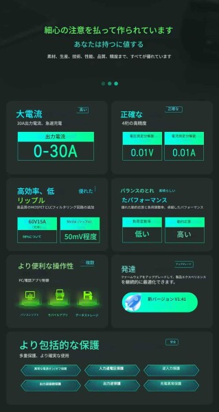 zmart RD RD6030W S800RD 60V 30A DC 調整可能 ステップダウン 電圧 ベンチ 安定化電源 降圧 コンバータ