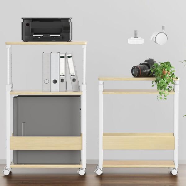 TTWO パソコンワゴン 昇降式 幅35×奥行60×高さ67.5〜95cm PCゲーミング