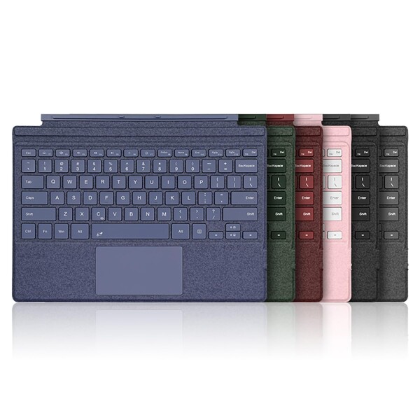 Surface pro3/pro4/pro5/pro6/pro7 対応 キーボード ワイヤレス サーフェス タブレットのキーボード タッチパッド付き 7色バックライト Typ-C充電式 軽量 薄型 カバー兼用 磁気吸着 分離使用可 US英