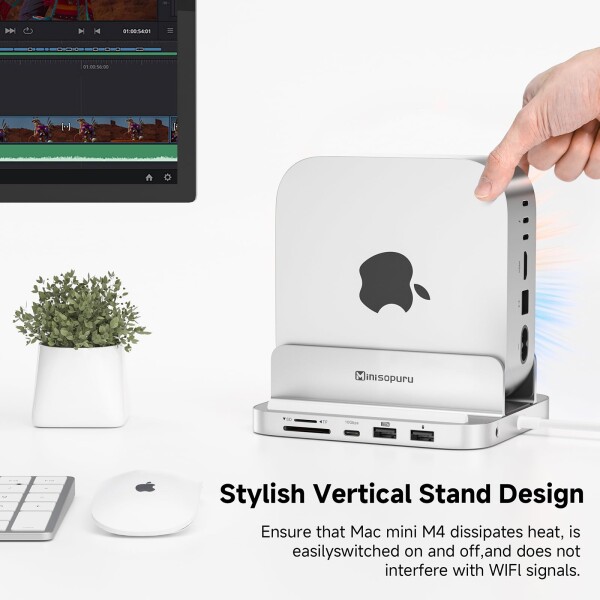 Minisopuru iExpandMate MINI218B PRO Mac Mini M4 ドック＆スタンド