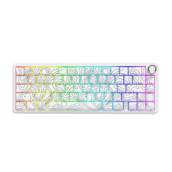 ATTACK SHARK X65PROHE ラピッドトリガー ゲーミングキーボード ワイヤレス 8kポーリングレート RT 0.01mm対応 8000Hz対応 2.4G/Bluetooth/有線 磁気スイッチ デッドゾーン調整機能 RGBバックライト 5面