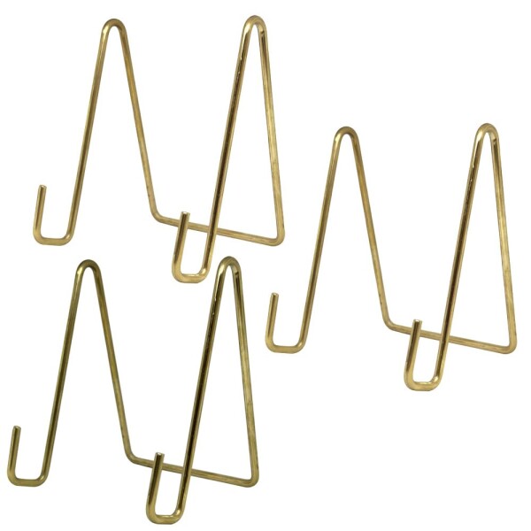 真鍮 ワイヤースタンド 大 3個セット ゴールド スマホスタンド カードスタンド 名刺立てなどに