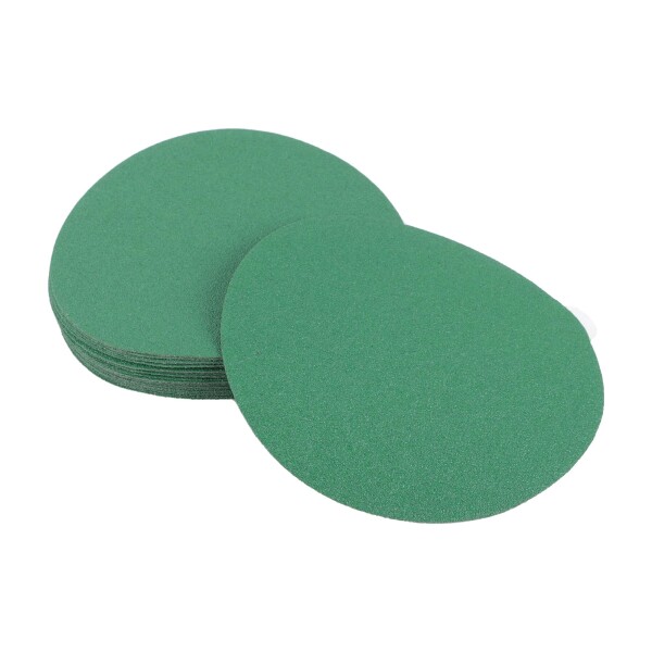 HEROFFIX 25個の車用ウッドサンディングディスク スムージングフックループサンディングシート 6インチ 80グリット グリーンアルミニに対応ウムオキサイド