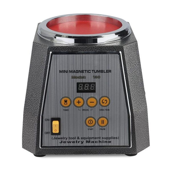 CNSTZBC 研磨機 磁気バレル研磨機 チェンジバレル研磨機 磁気研磨機 250W KT130 ロータリーバレル 卓上タイプ サビ取り ジュエリー アクセサリー 貴金属 精密パーツ研磨 金銀銅アクセサリー