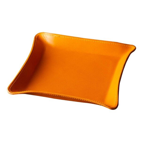 (アム デ マス) 小物トレー 栃木レザー 本革 日本製 卓上 小物入れ アクセサリー ハンドメイド シンプル 軽量 TY-006 (Bキャメル)