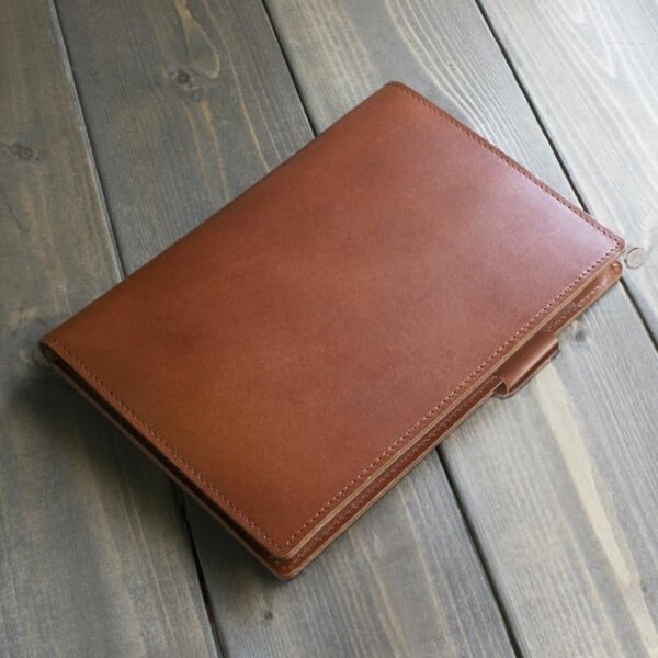 ロディア カバー No.16 サイズ 本革 (日本製) メモ帳一冊付き (オレンジ)_3