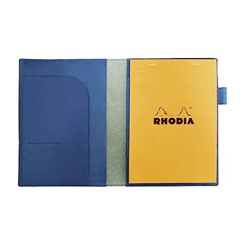 ロディア カバー No.16 サイズ 本革 (日本製) メモ帳一冊付き (コバルトブルー)