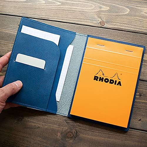 ロディア カバー No.13 横型 本革 （日本製） メモ帳 一冊付 (グレージュアッシュ)_4