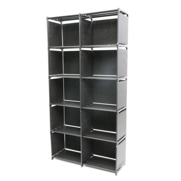 【HIROスチールラック HDL-9619/HDL-9817 簡単組立！ (ブラック)