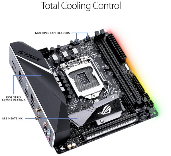 ASUSTek Intel H370 搭載 マザーボード LGA1151対応 ROG STRIX H370-I