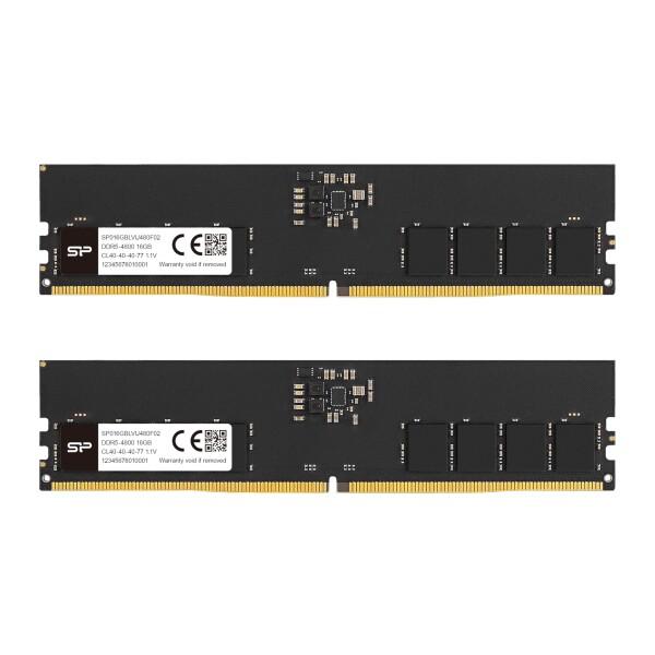 シリコンパワー DDR5 32GB (2x16GB) 4800MHz (PC5-38400) 288ピン CL40 