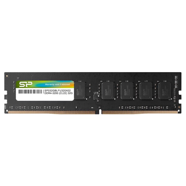 シリコンパワー デスクトップPC用 メモリ DDR4 3200 PC4-25600 32GB x 1枚 288Pin 1.2V CL22 SP032GBLFU320X02