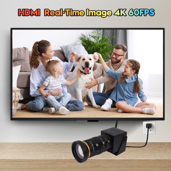 SVPRO 4 K USB カメラ 10 x 光学ズーム、5-50 mm 顕微鏡レンズ、60 fps HDMI/USB3.0 デュアル出力 H.264 ビデオ ストリーミング ウェブカメラ コンピューター、ラズベリー Pi、モニター用_4