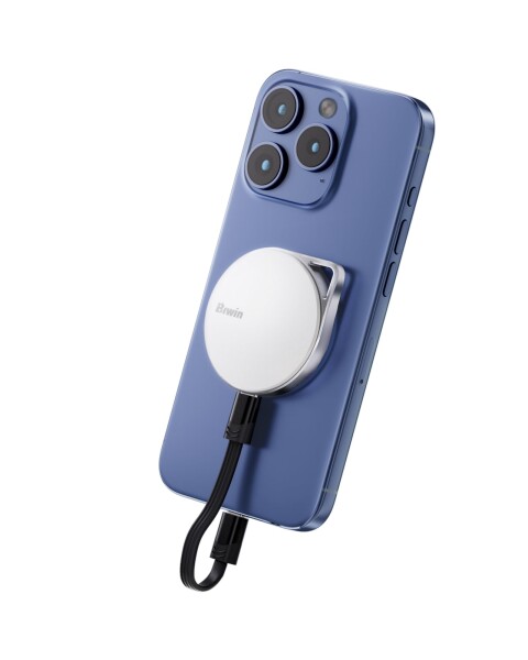 Biwin Amber 外付けSSD 1TB PM2000 MagSafe対応 マグネット式 USB3.2 Gen2x2 最大読出2000MB/s ポータブルSSD USB-Cケーブル付属 Windows/Mac OS、PS5、Android、iPhone15以降対応 メーカー5年保証 白