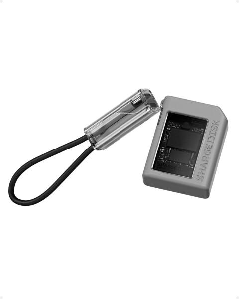 sharge DISK SSD 外付けケースM.2 NVMe 2230対応 USB-C 3.2 Gen2 10Gbps 超高速転送 IP54防水防塵 超コンパクトエンクロージャー ストラップ一体型ケーブル付き ゲーム/屋外撮影/動画編集にも最適（SSD