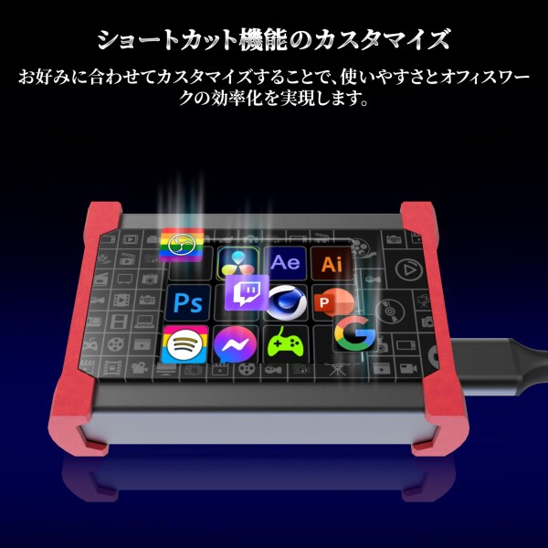 TreasLin ビデオキャプチャーボード、Stream Dock タッチスクリーンスタジオコントローラ付き、OBS、Twitch、YouTubeなどのアプリやソフトウェアでアクションをトリガー、4K HDMIパススルー、1080P_5