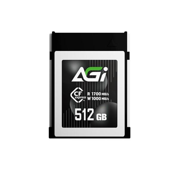 AGI CFexpress Type B 512GB メモリーカード (最大読込1700MB/s 最大書込1000MB/s) 8K RAW 動画撮影 PCIe Gen3x2 CE138
