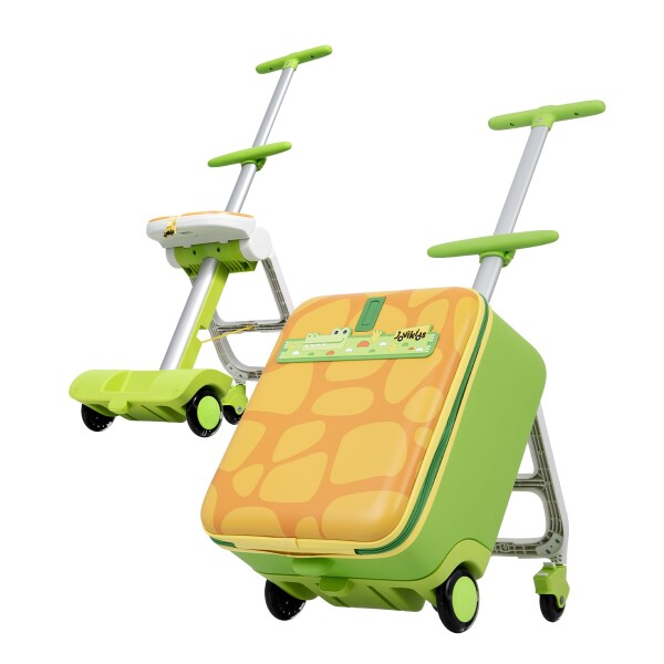 (Jovikids) 乗れるキャリーケース 子供 32L 多機能 スーツケース フロントオープン 折りたたみ式 ベビーカー 旅行 遠足 帰省 グリーン 9,400円
