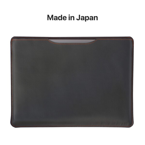 YuKa工房 MacBook用 本革スリーブケース 日本製 シンプル スリム ソフト レザー (Air 15インチ)_3