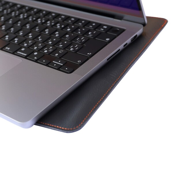 YuKa工房 MacBook用 本革スリーブケース 日本製 シンプル スリム ソフト レザー (Air 15インチ)_6