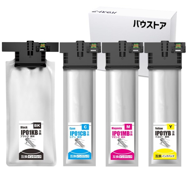 IP01 大容量タイプ（標準タイプと比べブラックは約3倍 他3色は1.5倍の容量） 4色 互換インクパック PX-M884F PX-S884 PX-M885F PX-S885
