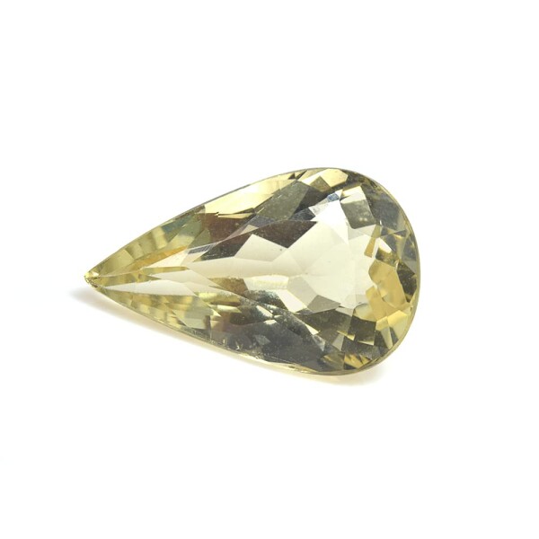 (premium stone gallery) ヘリオドール（ペアシェイプ）1粒 約3.5ct #T2086