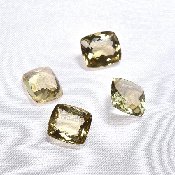 (premium stone gallery) ヘリオドール（クッションカット）1粒 3.5ct #T2088
