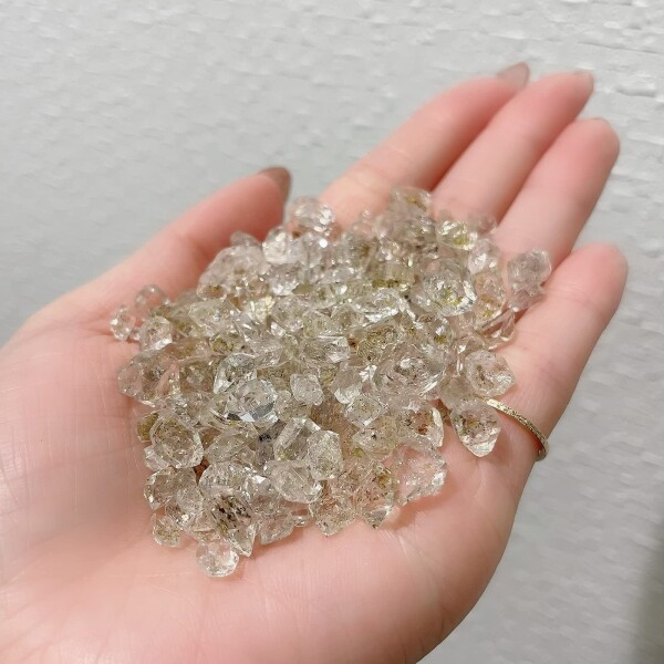 (premium stone gallery) オイルインクォーツ 原石 さざれ 100g 透明 パキスタン産 #T2100_4
