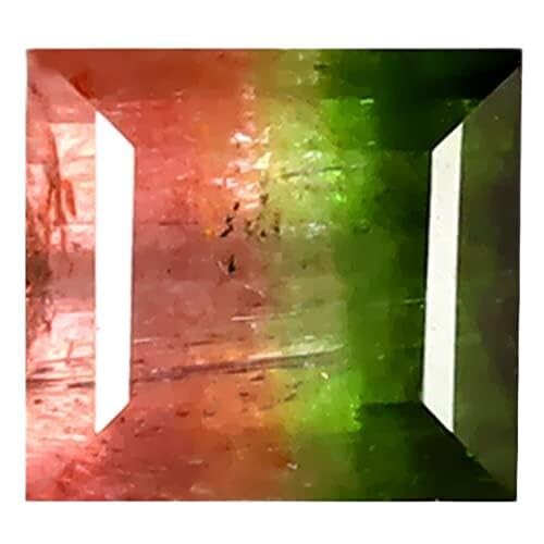 スイカトルマリン ルースストーン 1.36 ct OCTAGON (6 x 6 mm) UNHEATED/UNTREATED BRAZILIAN WATERMELON TOURMALINE LOOSE GEMSTONE