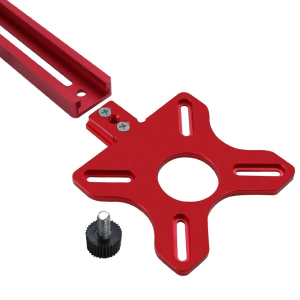 zmart 拡張 3 in 1 ルーター ミリング 溝 ブラケット 半径 9-61cm ルーター サークル カッティング ジグ 木工用アルミニウム キャビネット ハードウェア