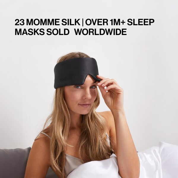 Dore & Rose Deep Sleep Mask Light Blocking, 23 Momme Mulberry Silk Eye Mask, Ultra Soft, Adjustable - Travel Sleeping Mask for Men & Women_1