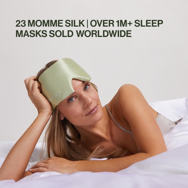 Dore & Rose Deep Sleep Mask Light Blocking, 23 Momme Mulberry Silk Eye Mask, Ultra Soft, Adjustable - Travel Sleeping Mask for Men & Women_1