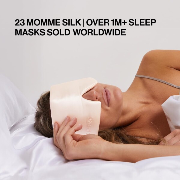Dore & Rose Deep Sleep Mask Light Blocking, 23 Momme Mulberry Silk Eye Mask, Ultra Soft, Adjustable - Travel Sleeping Mask for Men & Women_1