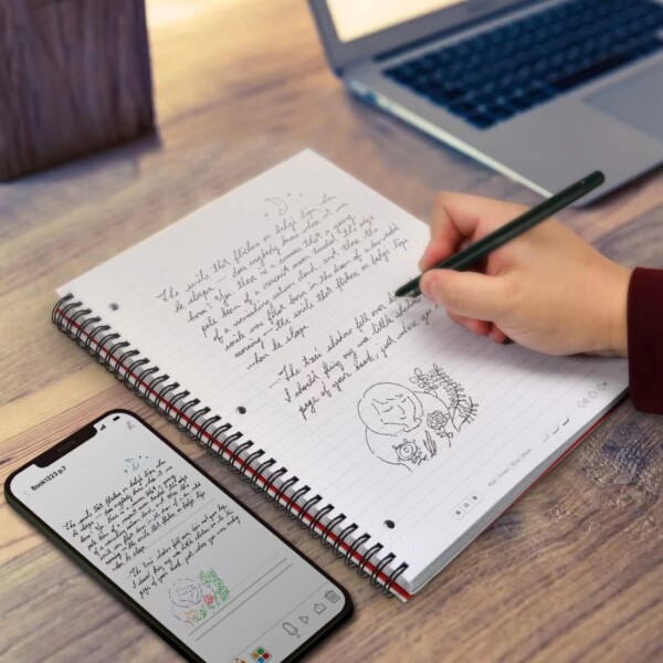 Ophayapen (4パック 8×11inches サブジェクトノートブック ドットコード印刷対応スマートペン付き メモ取り、同期、保存、共有(スマートペンは付属していません)_3