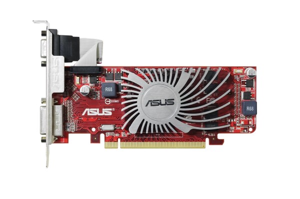 ASUS ATI Radeon HD6450 サイレント 512MB DDR3 VGA/DVI/HDMI ロープロファイル PCI-Express ビデオカード - EAH6450 SILENT/DI/512MD3(LP)_1