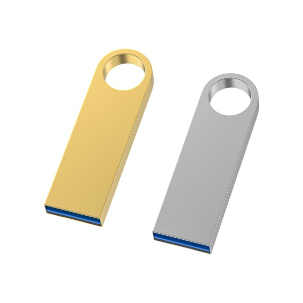 USBメモリ128GB 2個パックWooolken 高速 USB 3.0 サムドライブ 洗練されたメタルフラッシュドライブ キーチェーン付き USBドライブ PC/コンピューター/Mac