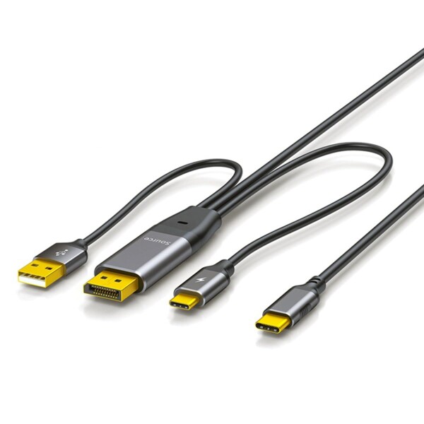 CY リバース ディスプレイポート ソースからタイプ C USB-C タッチ スクリーン ディスプレイ オス 4K HDTV ケーブル ノートパソコン モニター用 2.0m